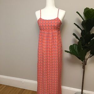 Gap Maternity Geo Print Maxi Dress